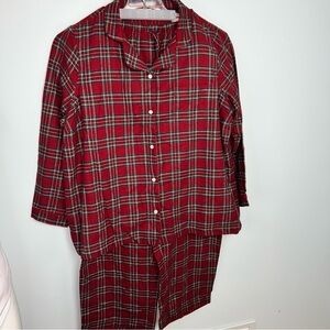 L.L. Bean Scotch Plaid Flannel Pajama Set - Men's Size 3X NWT